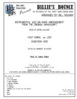 Billie's Bounce Jazz Ensemble sheet music cover